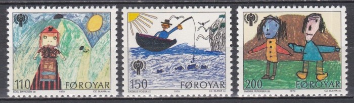 Feroe 1979 -Anul Internațional al Copilului, MNH