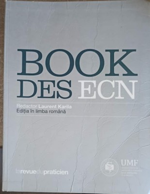 BOOK DES ECN, EDITIA IN LIMBA ROMANA-LAURENT KARILA-248951 foto