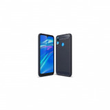 Cumpara ieftin Husa Huawei Y7 (2019),Huawei Y7 Prime (2019) - iberry Carbon Albastru, Silicon, Carcasa