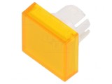Lentilă Buton 22mm Transparentă Galbenă Plastic