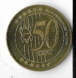 Moneda 50 eurocents 2004 - Moldova, essai, proba, specimen