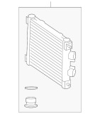 Radiator ulei Mercedes Clasa G (W463), 2018- Motor 4.0 V8 T, Aluminiu/Aluminiu Brazat, 258x264x32, SRL, OE: A0995000401,