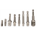 Set adaptoare HEX pentru bormasina si masina de insurubat, 1/2" 1/4", 3/2", 8 piese, Powermat