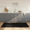 VidaXL Covor dreptunghiular, negru, 100x200 cm, bambus 376942