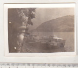 Bnk foto Vas de pasageri si ponton pe Dunare - anii `70, Alb-Negru, Romania de la 1950, Transporturi