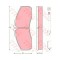 Placute frana Nissan Cabstar E (Tl , 125.35, 125.45 (TL0, VL0), punte fata, pregatit pentru senzor uzura; TRW