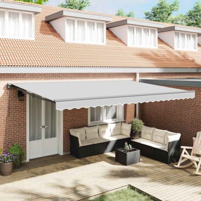 vidaXL Cadru de copertină Antracit 4,5 &amp;times; 3 m foto