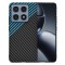 Husa pentru Xiaomi 14T Pro, Techsuit, Carbonite FiberShell, Neagra Bleu