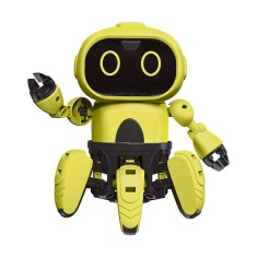 Joc de constructie Robot, 12 x 12 x 16 cm, functionare 15 minute, 4 x AAA, 3 ani+