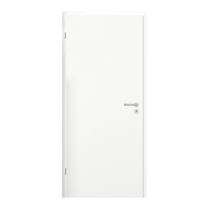 Blat de ușă decorativ alb 100 st&acirc;nga BB &icirc;ncuietoare
