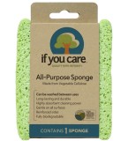 Burete universal If You Care din celuloza vegetala biodegradabil, super absorbant, 1 bucata, Made in Italy