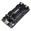 Modul Incarcare 2 Baterii 18650 Negru + Cablu USB-MicroUSB 25cm - Incarcator Acumulatori