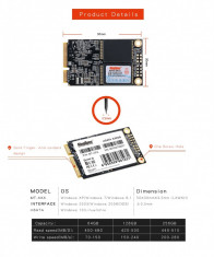 SSD kingspec 64GB 4-Channel Mini PCIE MSATA SSD Hard Drive 64GB 3cmX5cm foto