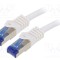 Patch cord S/FTP 6a 5m LSZH alb 26AWG LOGILINK