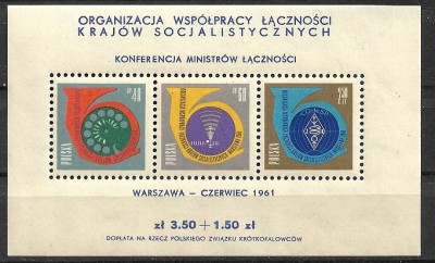 B1880 - Polonia 1961 - Bloc neuzat,perfecta stare foto