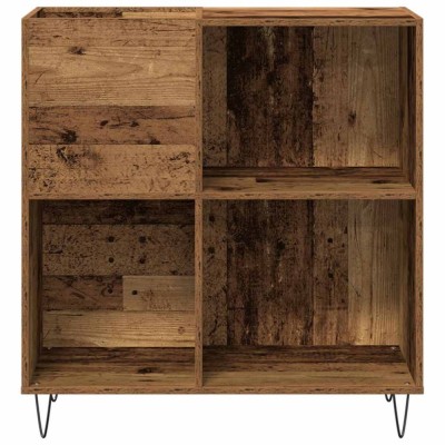 vidaXL Dulap pentru discuri de vinil Lemn vechi 85 x 38 x 89 cm 862911 foto