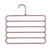 Umeras din Plastic, Antiderapant si Multifunctional pentru Organizarea Hainelor, cu 5 Pozitii, 31x31 cm, Maro