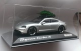 Macheta Porsche Taycan Turbo S 2020 silver electrica - Minichamps 1/43