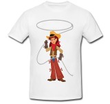 Cumpara ieftin Tricou &quot; Cowgirl with lasso &quot;