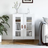 vidaXL Servantă, alb extralucios, 69,5x34x90 cm, lemn compozit