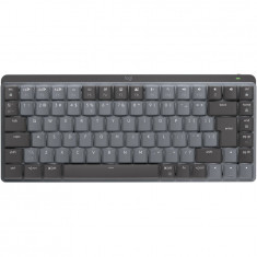 Tastatura Wireless Logitech MX Mechanical Perfomance Mini, Iluminata, Silentioasa, USB, BT, US INT, Negru