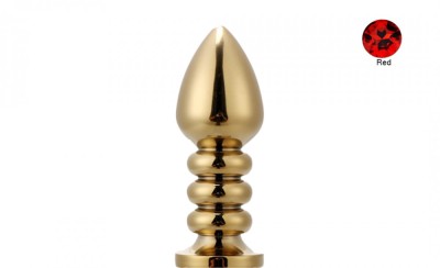 Dildo metalic Rosy Medium Red Diamond foto