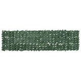 Cumpara ieftin Paravan de balcon, frunze verde inchis, 300x75 cm
