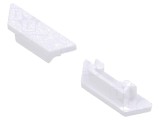 Obturator alb pentru LED profile TOPMET set 20 buc. ABS ARC12
