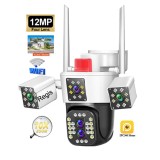 Indisponibil.Camera wifi 12 mP+ card 64 GB,detectie umana,zoom x10,autotraking