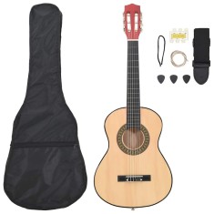 Set chitară clasică pentru copii și &icirc;ncepători 8 piese 1/2 34&quot;