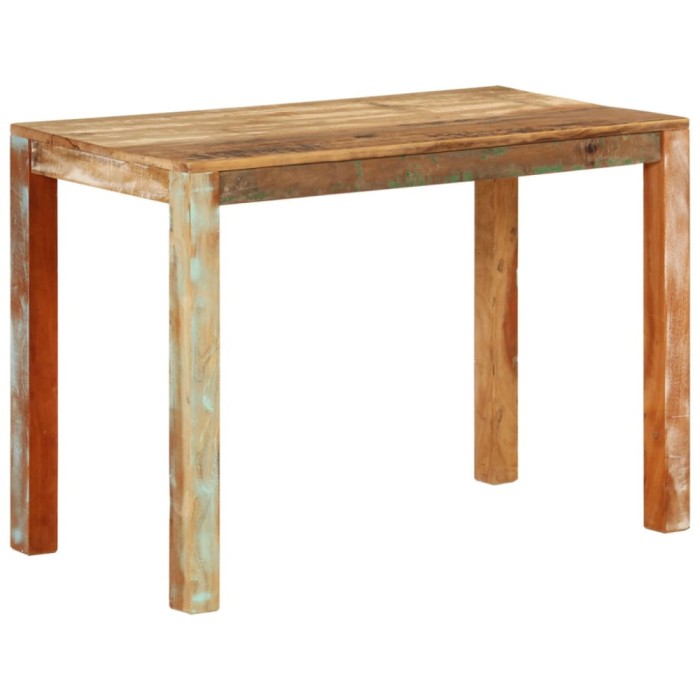 vidaXL Masă de bucătărie, 110x55x76 cm, lemn masiv reciclat