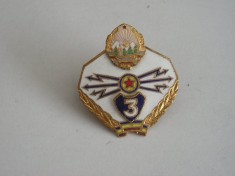 QW9 N2 85 - insigna - militar - comunism - transmisiuni - specialist clasa 3