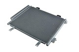Condensator AC Nissan Pixo 20; Suzuki Alto 20; motor 1.0, dimensiuni [mm]: 357x340x16, uscator integrat, iesire 10,15mm, intrare 15,5mm; 276504A00D;