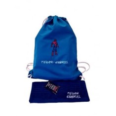 Prosop si saculet gradinita personalizat Spiderman