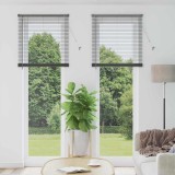 Jaluzea pentru Fereastră Gri &icirc;nchis 80 x 220 cm Aluminiu