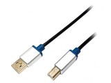 Cablu USB 2.0 A-B 2m Negru, Logilink