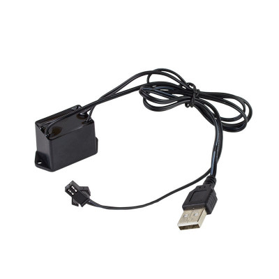 Invertor alimentare port USB pentru fir El wire, 1-3 m foto
