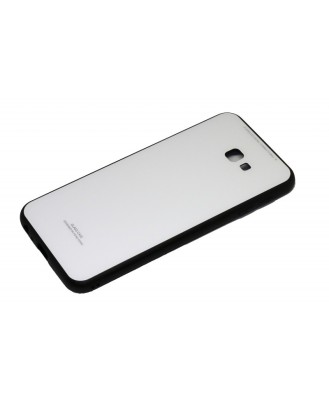 Husa Glass Case Samsung Galaxy A7 (2018), A750 Alba foto