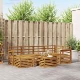 vidaXL Seturi de canapele natural Lemn Solid de Acacia 3375114