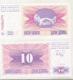 Bnk bn Bosnia 10 dinari 1992 unc