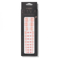 Set unghii false pentru pedichiura Cupio Diva - Classic French