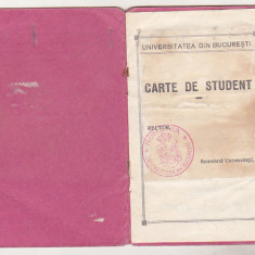 bnk div Carnet student 1931 Universitatea Bucuresti - teologie