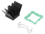 Radiator BGA Negru 19x19mm