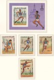Mauritania 1979 Mi 652/55 + bl 26 MNH - Jocurile Olimpice vara 1980, Moscova (I), Nestampilat