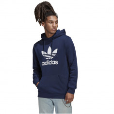 Hanorace adidas Adicolor Classics Trefoil Hoodie HK5298 albastru marin