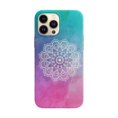 Husa compatibila cu Apple iPhone 13 model Watercolor Mandala, Silicon, TPU, Viceversa foto