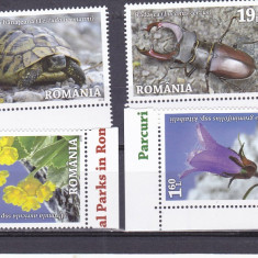 PARCURI NATURALE DIN ROMANIA,SERIE COMPLETA,2018,MNH,ROMANIA.