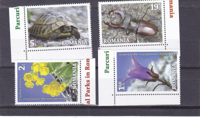 PARCURI NATURALE DIN ROMANIA,SERIE COMPLETA,2018,MNH,ROMANIA. foto