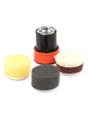 Set 4 Accesorii Polisare, 3 bureti si un suport, 30x15mm, Amio