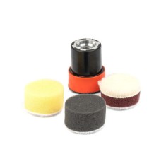 Set 4 Accesorii Polisare, 3 bureti si un suport, 30x15mm, Amio